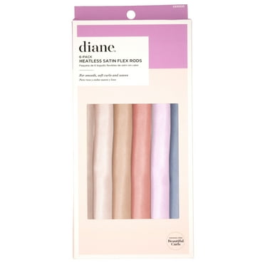 Diane Heatless Satin Flex Rods Hair Curlers, 6-Pack