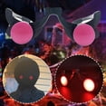 thumbnail image 3 of Halloween Costume Cosplay Masquerade Light-Up Led Glowing Glasses Demon Costume Red LED Party Glasses Eyes Props Glow Luminous, 3 of 5