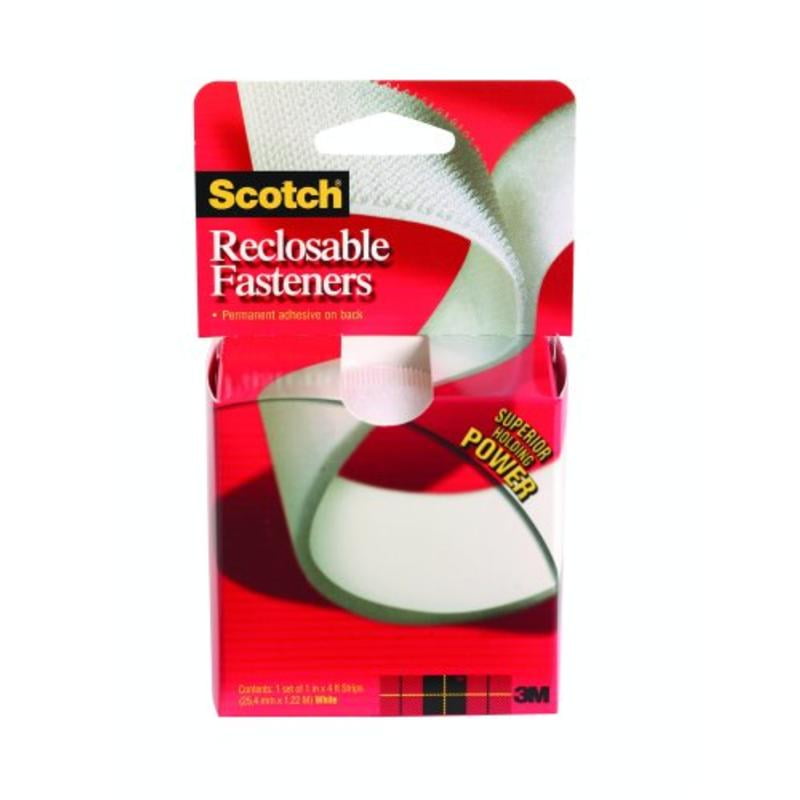 3M RF7740 Scotch White Reclosable Fasteners 1-Inch x 48-Inch,No RF4740 