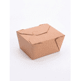 thumbnail image 2 of #1 Kraft Paper Food Container 5" x 4 1/2" x 2 1/2" 450/Pack, 2 of 5