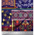 thumbnail image 1 of Soimoi Polyester Crepe Fabric Floral & Damask Patchwork Decor Fabric Printed Yard 52 Inch Wide, 1 of 3