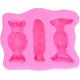 thumbnail image 4 of 2025 Pink Silicone Candy Pattern Fondant Resin Mold, 4 of 5