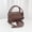 Dark brown, variant on Korean Version Of The New High Level Sense Design Xiaofang Bag Female Foreign Temperament Handbag Retro Cross Body Bag Tide