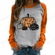 thumbnail image 3 of Sudadera con capucha con estampado 3D de calabaza para mujer, Sudaderas con capucha divertidas de cuello redondo, Sudadera con capucha escalofriante, Sudaderas informales para gimnasio, 3 of 4