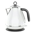 thumbnail image 1 of JS Gourmet - Retro Stainless Steel Electric Kettle, 1.7 Liter Capacity, White, 1 of 3