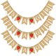 thumbnail image 4 of EeaseMX Estampado de fresas y letras Banner de lino Banderines de cola de golondrina Bandera de arpillera Baby Shower Guirnalda colgante Decoración de fiesta de cumpleaños Suministros de diseño, 4 of 7
