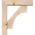 thumbnail image 3 of Ekena Millwork 7 1/2"W x 34"D x 38"H Westlake Block Smooth Bracket w/ Offset Brace, Douglas Fir, 3 of 25
