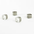 thumbnail image 6 of Fennco Styles Sparkling Square Design Metal Napkin Rings, Set of 4, 6 of 12
