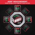 thumbnail image 3 of JUSTOOL Digital Angle Finder with Laser Level Box with 4-Side Magnet USB-C Rechargeable Angle Finder Gauge & Inclinometer High Precision ±01° for Carpentry Building Masonry and Automotive Alignmen, 3 of 5