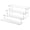1 Pack Clear, variant on 4 Tier Acrylic Display Risers, Clear Perfume Organizer Stand, Large Cupcake Stand Holder, Dessert Display for Party, Display Shelf for Figure and Collection, Riser Stand for Decoration and Organizer