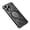 Black, variant on TECH CIRCLE for iPhone 16 Aluminum Alloy Metal Frameless Case with Magnetic 360° Rotating Ring Stand Hollow Heat Dissipation Sleek Minimalist Shockproof Cover,Black