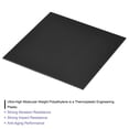 thumbnail image 3 of Uxcell UHMW Sheet Ultra High Molecular Weight Polyethylene Sheet Hard Plastic Sheet Board 8''x 8'' x 0.12'' Black, 3 of 6