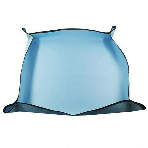 Toystoory Estera de trasplante para jardín interior, almohadilla de trasplante de tela Oxford, estera de trasplante plegable de PVC Jardín y Patio azul 100*100 CM