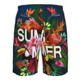 thumbnail image 6 of KLL Summer Birds and Flowers Men's Casual Summer Beach Shorts Hawaiian Shorts with Pockets-3X-Large, 6 of 9