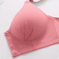 thumbnail image 4 of WCJM Women Br Nylon,Spandex Pink A Pack Of 3 Women'S Bra Without Underwire Comfort Sports Bra Padded Lace Bra Soft Stretch Bustier Medium Hold Non Wired Sleep Bra Classic Top For Everyday, 4 of 8
