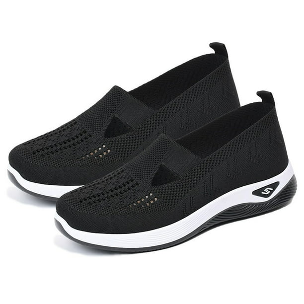 Zapatos de malla para caminar Wdftyju Zapatillas de deporte de moda Negro 41