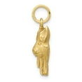 thumbnail image 2 of 10k Yellow Gold Pig Charm Pendant, 2 of 3
