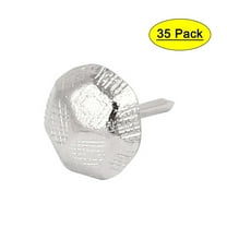 7/16" Dia Stainless Steel Drawing Pin Upholstery Nail Thumb Tack Pushpin 35PCS