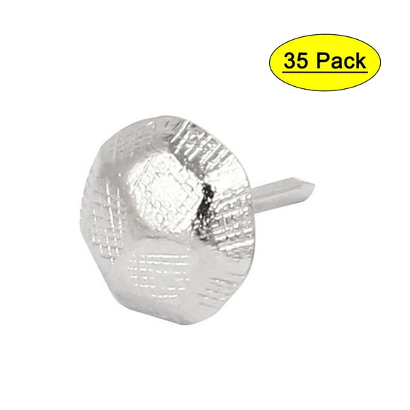 7/16" Dia Stainless Steel Drawing Pin Upholstery Nail Thumb Tack Pushpin 35PCS