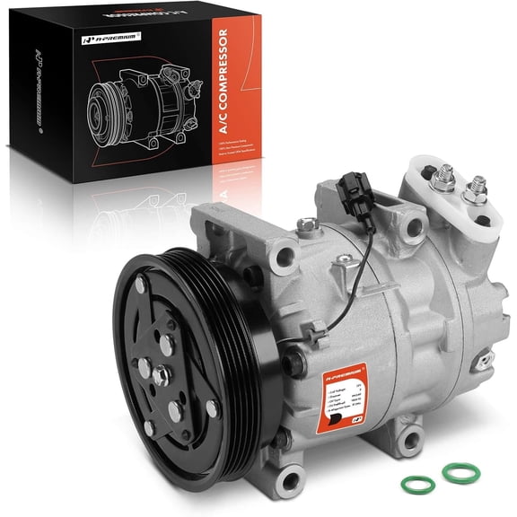 A-Premium A/C Compressor with Clutch Compatible with Infiniti QX4 3.3L 1997-1998, Nissan Pathfinder 3.3L 1996-1998