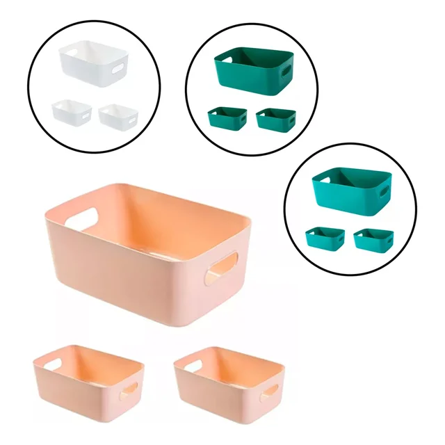 Canasta Caja Organizador Cesto Almacenamiento Multiusos 3pzs