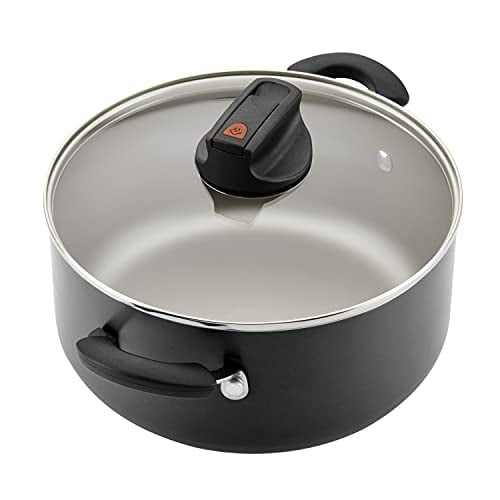 Farberware Black 14-Piece Smart Control Cookware Nonstick Pots and