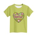 thumbnail image 4 of Freshbabe Unisex Kids Printed Short Sleeve T-Shirt, Classic Crew Neck Casual Tees, Versatile Everyday Outfit For Holiday and Gifting, 4 of 6