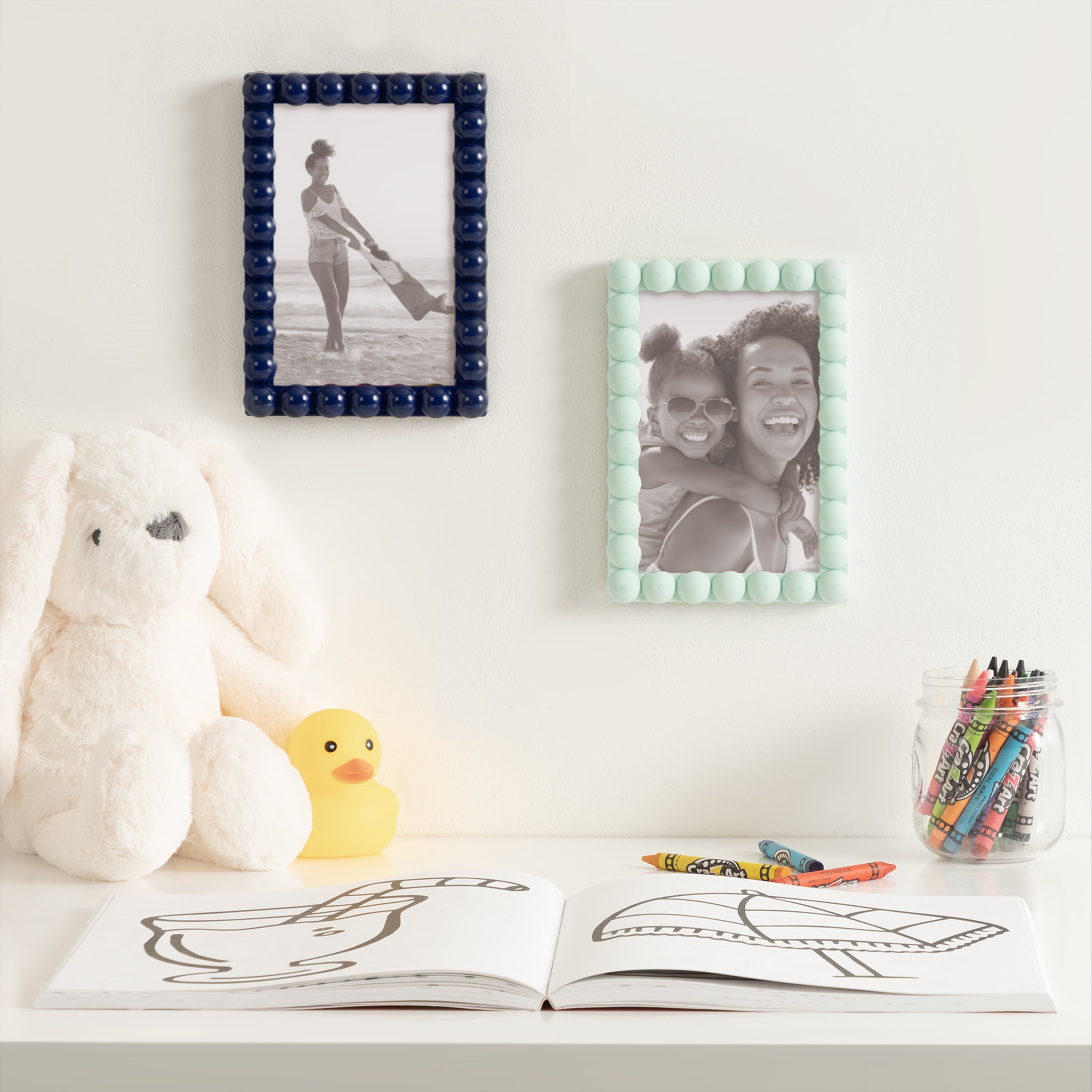 (3 pack) DesignOvation 4x6 Beaded Mint Decorative Tabletop Picture Frame
