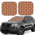 thumbnail image 1 of Easygdp Cute Poodle Dog for 2 PCS Foldable Car Sun Shade Front Windshield Sun Protection Cover for Car, SUV, Truck-Medium, 1 of 6