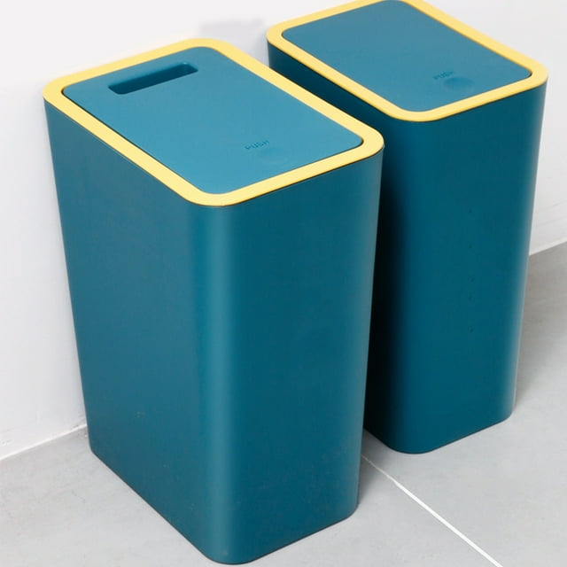 Baohd 1/2/3 Slim Trash Can - Easily Fit In Gap Simple And Classic Modern PP Rectangular Trash Bathroom White S 1 Pc