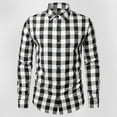 thumbnail image 4 of Aloohaidyvio George Men's Flannel Plaid Shirts Long Sleeve Casual Cotton Button Down Shirts, 4 of 5
