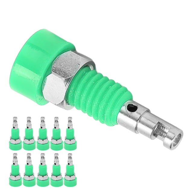 10 Uds 2mm Banana Hembra Jack Hembra Latón ABS Conector Adaptador Panel Mini Poste de Encuadernación ANGGREK Otros