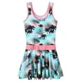 thumbnail image 2 of BAOHULU 3-8Y Girls Swimsuit Female UPF 50+ Floral Strap Bathing Suit, 2 of 5