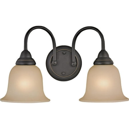 Boston Harbor Dimmable Vanity Light Fixture, (2) 60/13 W, Medium, A19/Cfl Lamp, Venetian Bronze