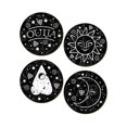 thumbnail image 1 of Grindstore - Set de cuatro posavasos modelo Ouija (Negro), 1 of 2