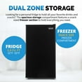 thumbnail image 2 of Newair 3.3 Cu. Ft. Compact Mini Refrigerator with Freezer in Black - NRF033BK00, 2 of 13