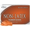 Alliance Rubber 37646 Non-Latex Rubber Bands - Size #64 - 1 lb. box contains approx. 380 bands - 3 1/2" x 1/4" - Orange