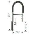 thumbnail image 2 of Catris Flexo Semi-Pro Pull-Down Dual-Spray Kitchen Faucet - Chrome, 2 of 5