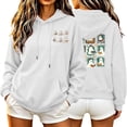 thumbnail image 2 of Hurxie Sweatshirt Hoodies Halloween for Women Graphic Pullover Top White,L, 2 of 7