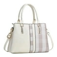 thumbnail image 1 of Women's Patchwork Leather Tote Bag Large Capacity Crossbody Shoulder Bag Multi Layer Handbag for Work Travel Shopping Daily Use Elegant Fashion Accessory, 1 of 2