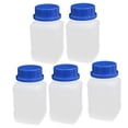 thumbnail image 2 of Unique Bargains 250ml HDPE Screw Cap Wide Mouth Square Reagent Storage Bottle White 5pcs, 2 of 5
