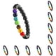 thumbnail image 3 of Qarigey Pulseras de piedra de de 8MM a la moda, difusora ajustable, cuentas de oración, cuerda de mano, joyería para mujer, regalos para Negro mate 10Conjunto, 3 of 6