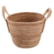 thumbnail image 1 of Cesta de mimbre decorativa para plantas de algas marinas, hecha a mano, con asas trenzadas, redonda y natural, para mantas y plantas, 1 of 8
