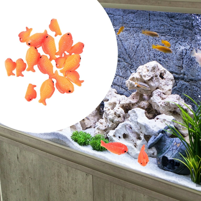 Fish Goldfish Aquarium Fishes Ornament Artificial Figurines Decorations  Miniature Figurine Tank Floating Toys Figure