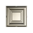 thumbnail image 1 of Fasade Easy Installation Portrait Brushed Nickel Glue Up Ceiling Tile/ Ceiling Panel (12" X 12" Sample), 1 of 3
