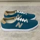 thumbnail image 3 of New Balance All Coasts 55 Sneakers Mens 10 Teal Blue Canvas Lace Up Beach Resort, 3 of 6