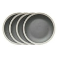 thumbnail image 3 of Stone Lain Serenity 16-Piece Stoneware Round Dinnerware, Service for 4, 2-Tone, Dark Gray-Cream, 3 of 7