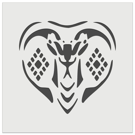 Fierce Hooded King Cobra Snake Head DIY Cookie Wall Craft Stencil - 5.5 Inch