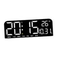 thumbnail image 3 of CoudarTitie Big LED Large Digital Clock Wall Mount Oversize LED Digital Clock with Date Week White, 3 of 9