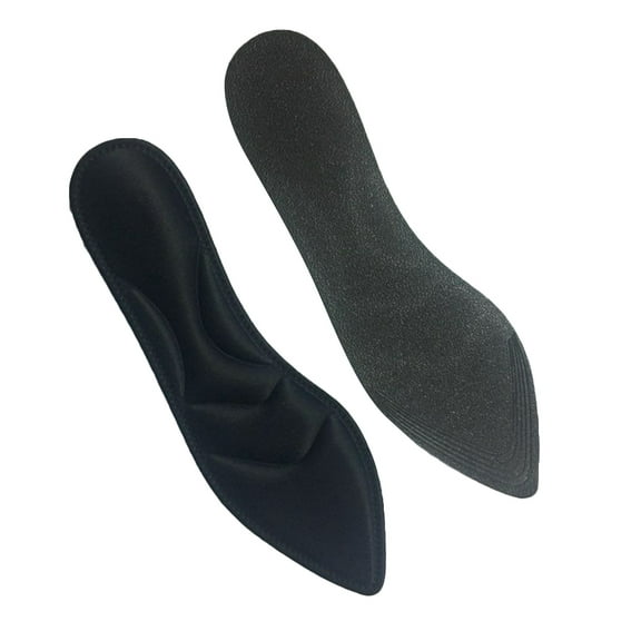 GETAJGHSD 1Pair Comfortable Woman High Heel Insoles Black Absorbent Shoe Pads for Foot Cooling